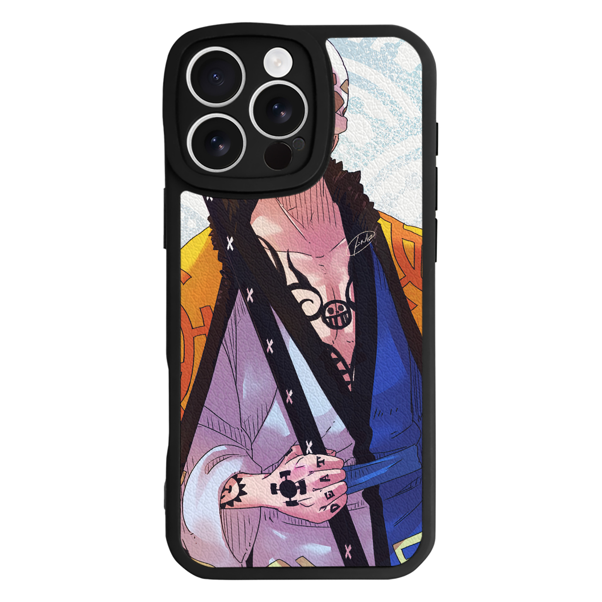 （画像用） ワンピース ONE PIECE 【iPhone 16シリーズ対応】シリコンスマホケース（レザー調） 材質：シリコン